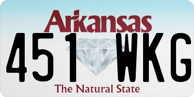 AR license plate 451WKG