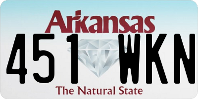 AR license plate 451WKN
