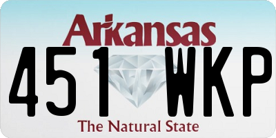 AR license plate 451WKP