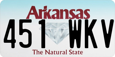 AR license plate 451WKV