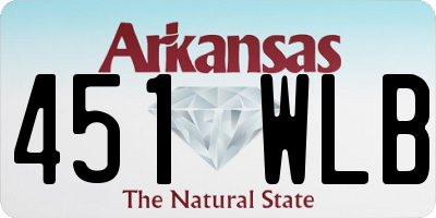 AR license plate 451WLB