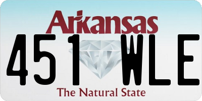 AR license plate 451WLE