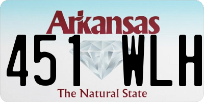 AR license plate 451WLH