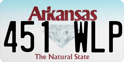 AR license plate 451WLP