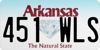 AR license plate 451WLS