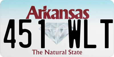 AR license plate 451WLT