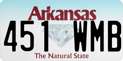 AR license plate 451WMB
