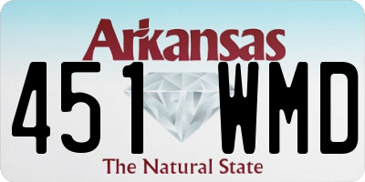 AR license plate 451WMD