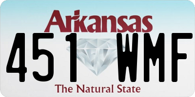 AR license plate 451WMF