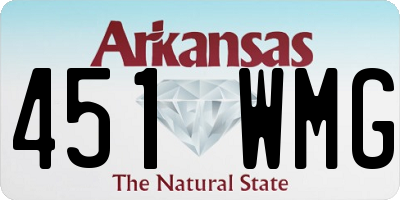 AR license plate 451WMG