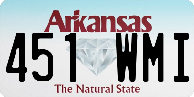 AR license plate 451WMI