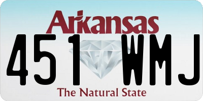 AR license plate 451WMJ