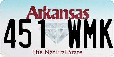 AR license plate 451WMK