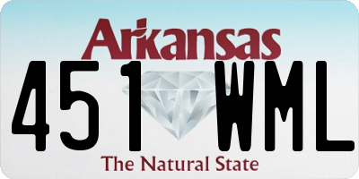 AR license plate 451WML