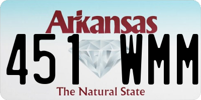 AR license plate 451WMM