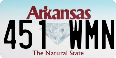 AR license plate 451WMN