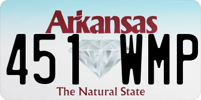 AR license plate 451WMP
