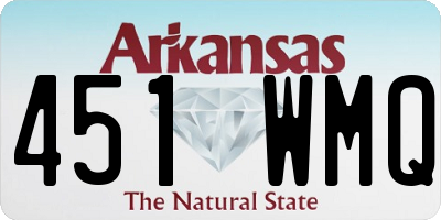 AR license plate 451WMQ