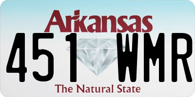 AR license plate 451WMR