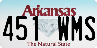 AR license plate 451WMS