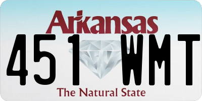 AR license plate 451WMT