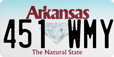 AR license plate 451WMY