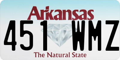 AR license plate 451WMZ
