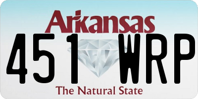 AR license plate 451WRP