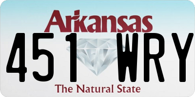 AR license plate 451WRY