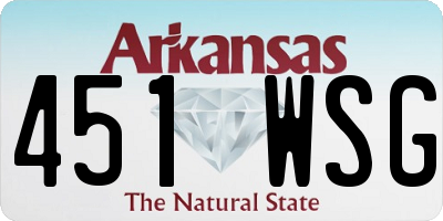 AR license plate 451WSG