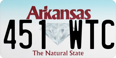 AR license plate 451WTC