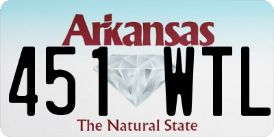 AR license plate 451WTL