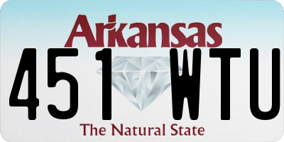 AR license plate 451WTU