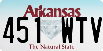 AR license plate 451WTV