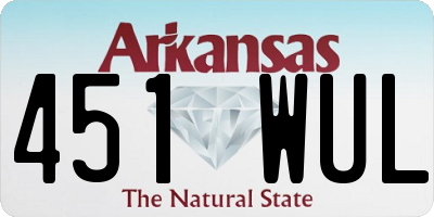 AR license plate 451WUL