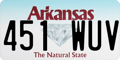 AR license plate 451WUV