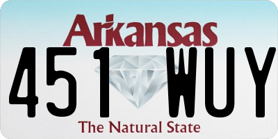 AR license plate 451WUY