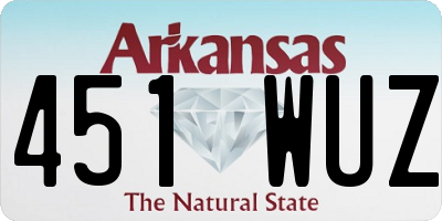 AR license plate 451WUZ