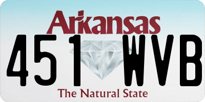 AR license plate 451WVB