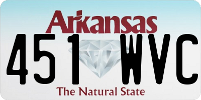 AR license plate 451WVC