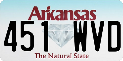 AR license plate 451WVD