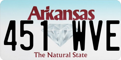 AR license plate 451WVE