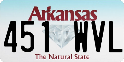 AR license plate 451WVL