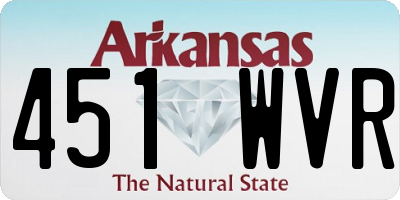 AR license plate 451WVR