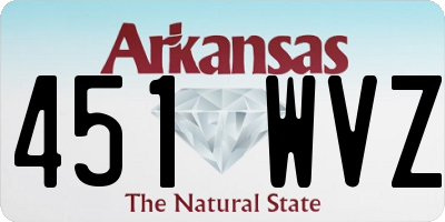 AR license plate 451WVZ