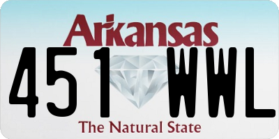 AR license plate 451WWL