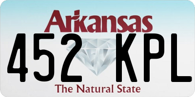 AR license plate 452KPL