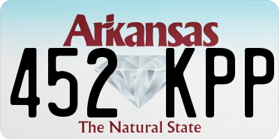 AR license plate 452KPP