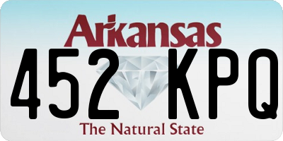 AR license plate 452KPQ