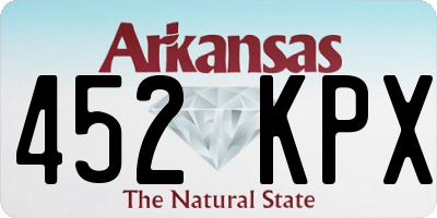 AR license plate 452KPX